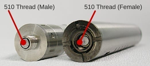 5mm in diamater and contains 10 threads