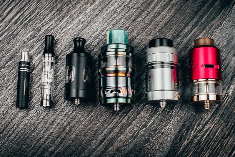 Example of a coiled atomizer.